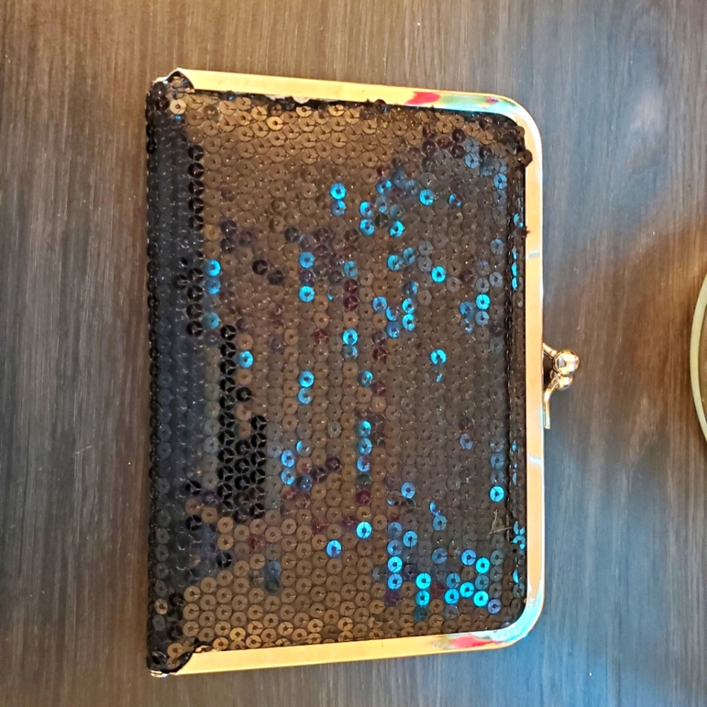 Black Sequin Fashion Clutch
